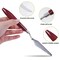 Palette Knife Painting Stainless Steel Spatula Palette Knife Oil Paint Metal Knives Wood Handle (Red 5 Piece)